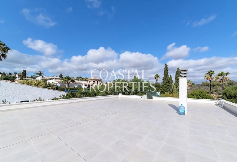 Property for Sale in Cala Mendia, Modern 3 bedroom villa with large roof terrace for sale Cala Mendia, Mallorca, Spain