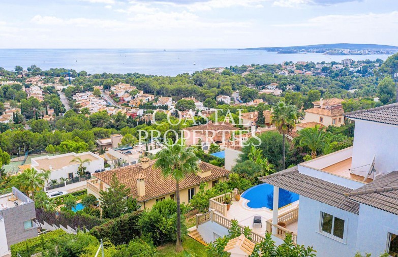 Property for Sale in Amazing sea view villa for sale in top location on Anchorage Hill Bendinat, Mallorca, Spain