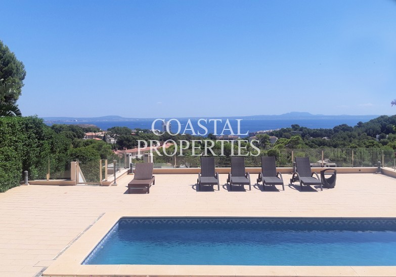 Property for Sale in 6 bedroom sea view villa for sale with guest apartment on a large plot. Cala Vinyes, Mallorca, Spain