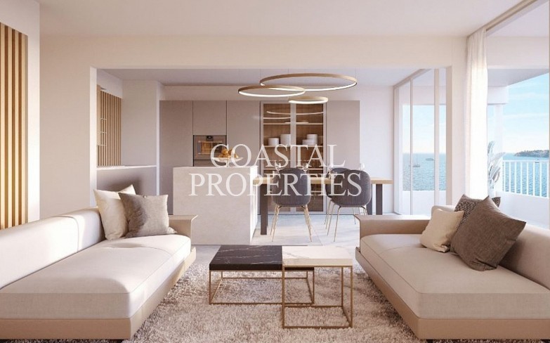 Property for Sale in Impressive, luxury modern sea view first line apartment for sale Palmanova, Mallorca, Spain