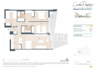 Property for Sale in Second floor 3 bedroom, 2 bathroom apartment for sale Palmanova, Mallorca, Spain
