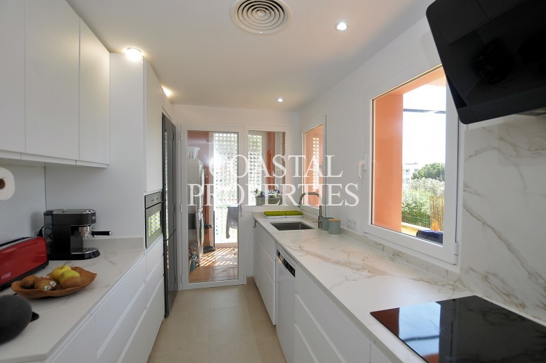Property for Sale in 3 bedroom garden apartment for sale in the exclusive community of Ses Penyes Rotges Santa Ponsa, Mallorca, Spain