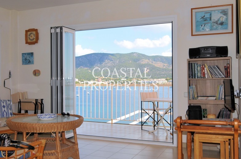 Property for Sale in First-line, sea view apartment for sale with direct sea access Torrenova, Mallorca, Spain